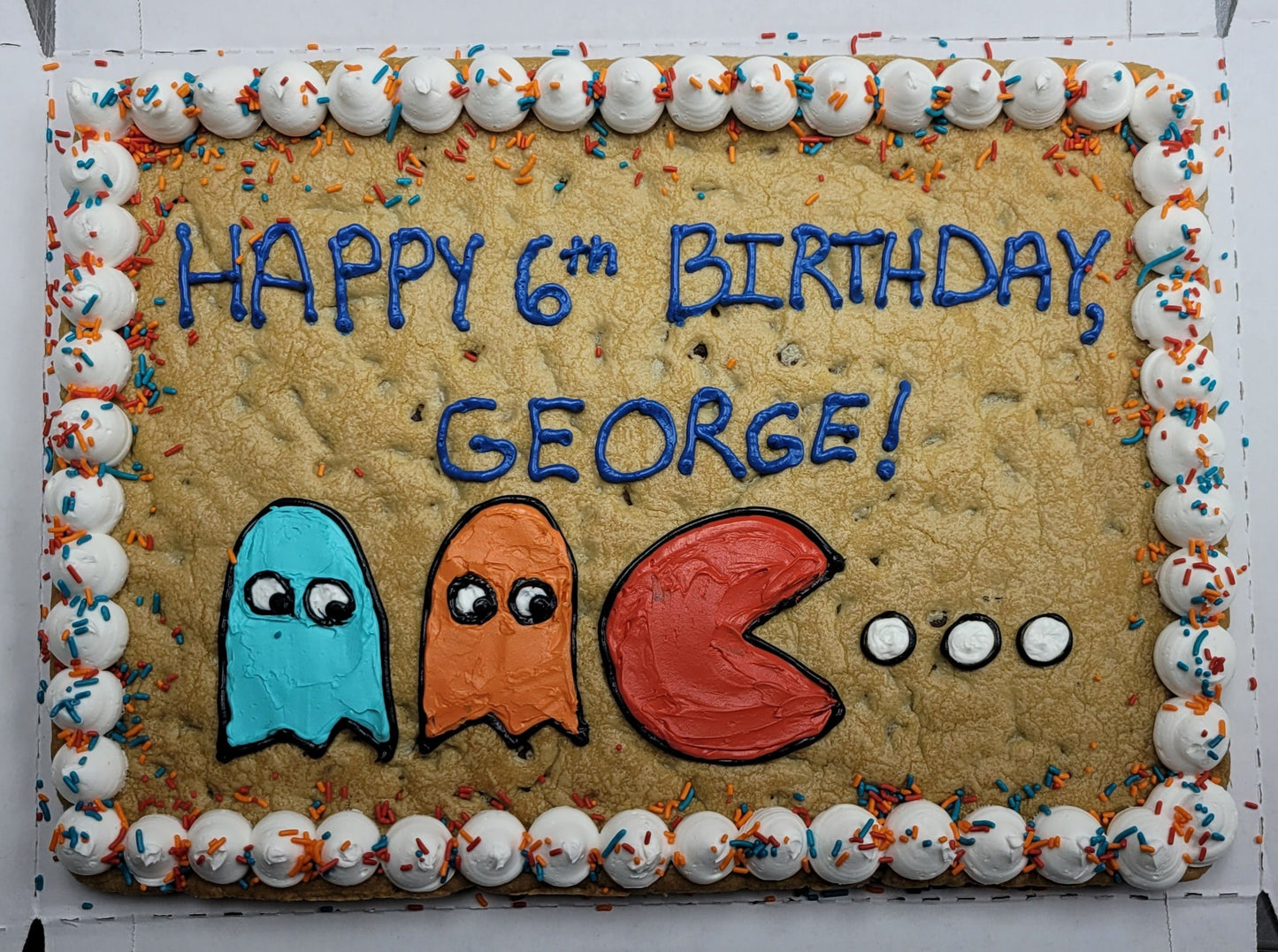 Half-Sheet Cookie Cake using customer artwork