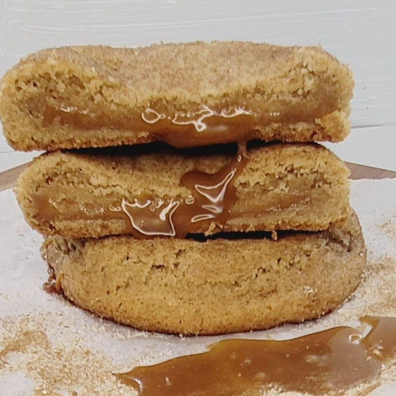 Caramel Stuffed Snickerdoodle