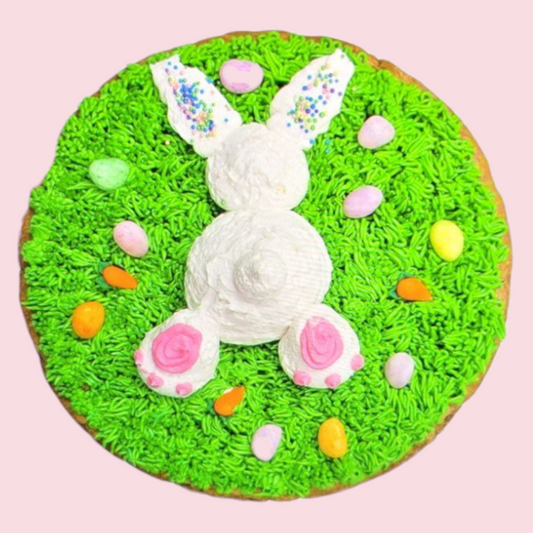 Easter Bunny Butt Cookie Cake