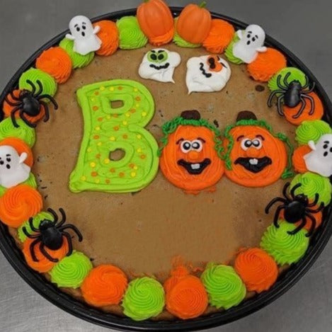 Halloween Boo Cookie Cake (sample)