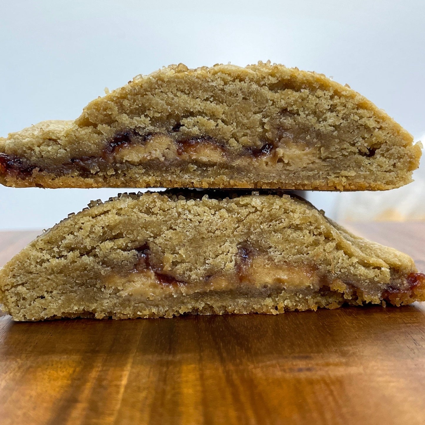 Stuffed PB & J Cookie